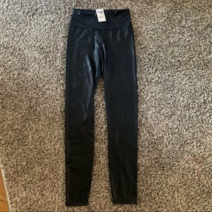 Faux leather leggings
